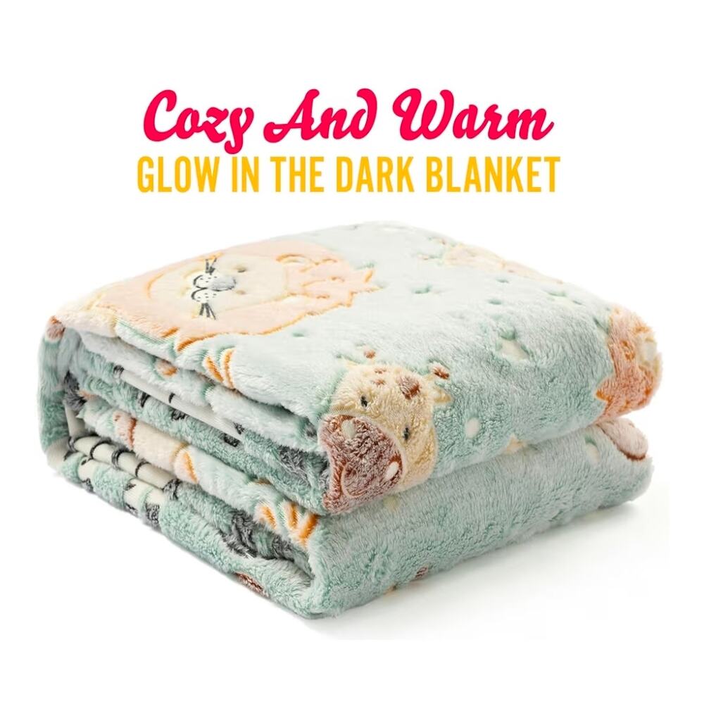60x50 Soft Glow-In-The-Dark Blanket - Picture 5 of 6